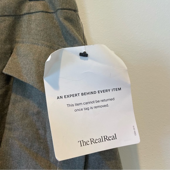 Genny by Versace high waisted long green skirt wool cashmere size 8 - Picture 3 of 7